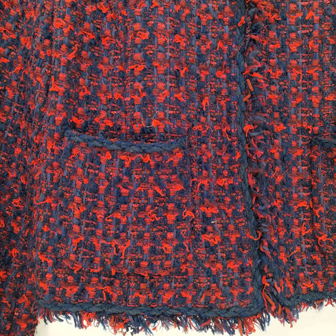 アナイ ANAYI Julestournier生地ツイードノーカラージャケット レディース  38